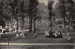 Union Park Scene Dubuque, IA Postcard Postcard