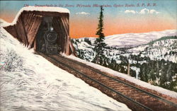 Snowsheds in the Sierra Nevada Mountains, Ogden Route, SPRR Postcard