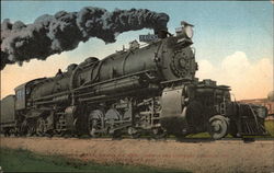 Steam Locomotive Postcard