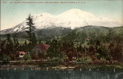 Mt. Shasta from McLoud River Fish Hatchery, Shasta Route, SPRR Postcard