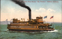 Key Route Ferry Steamer "San Francisco" Postcard