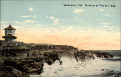 Breakers at Vue de l'Eau Santa Cruz, CA Postcard Postcard