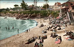 Surf Bathing, Pacific Grove, Near Monterey California Postcard Postcard