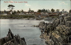 View of Town from Lover's Point Postcard