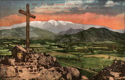 The San Bernadino Valley from the Summit of Rabidoux Drive Postcard