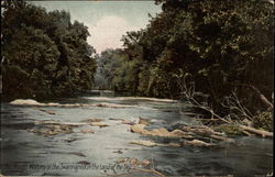 The Rough Waters of the Swannanoa in the Land of the Sky Postcard