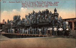 Southern Pacific's New Compound Mallet Freight Engine Postcard