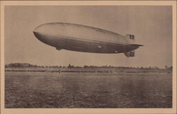 Nazi Blimp Airships Postcard Postcard