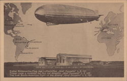 The first South American flight of the airship "Graf Zeppelin" Airships Postcard Postcard