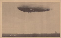 Airship Zeppelin Airships Postcard Postcard