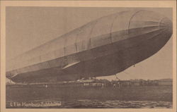 Airship in Hamburg, Germany Airships Postcard Postcard