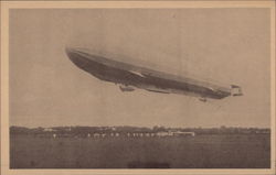 Airship in Flight Postcard