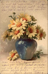 Vase of Daisies Flowers Postcard Postcard