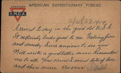 American Experidtionary Forces World War I Postcard Postcard