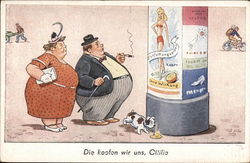 Die koofen wir uns, Offilie Fat People Postcard Postcard