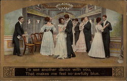 To see another dance with you Couples Postcard Postcard