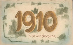 1910: a Bright New Year Postcard