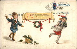 Christmas Cheer Children Postcard Postcard