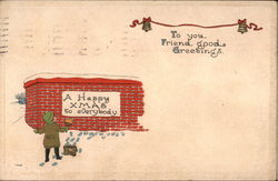 A Happy Xmas to everybody Postcard