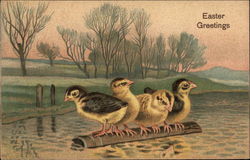 Easter Greetings Postcard