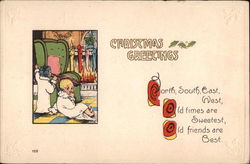 Christmas Greetings Postcard