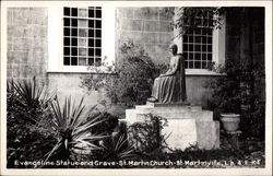 Evangeline Statue & Grave, St. Martin Church Saint Martinville, LA Postcard Postcard