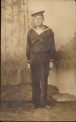 Young Sailor's Portrait Postcard