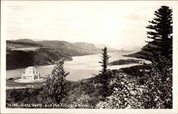 Vista House and the Columbia River Postcard