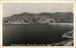 Upstream View - Grand Coulee Dam Postcard