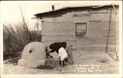 A Mexican Anciens Building - A Typical Bake Oven Postcard