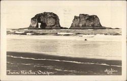 Twin Rocks Postcard