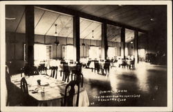 Dining Room, The Minocqua Heights Golf & Country Club Wisconsin Postcard Postcard