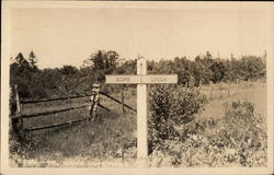 Street Sign, Union / Hope Maine Postcard Postcard