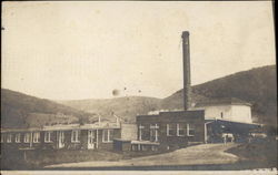 Factory in Hills Postcard