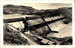 Grand Coulee Dam from East Side Postcard