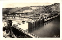 Grand Coulee Dam From Upstream Postcard