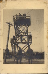 Lookout Station Staffed by Soldiers Postcard