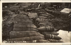 Artillery Shells in a Row Postcard