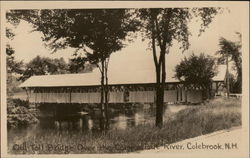 Old Toll Bridge Over the Connecticut River Postcard