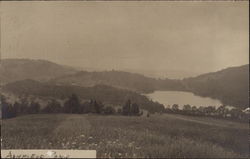 Ashfield Pond From Field Massachusetts Postcard Postcard