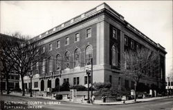 Multnomah County Library Portland, OR Postcard Postcard