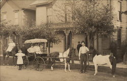 Helen & Ruth on Pony Postcard