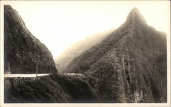 Road Through Mountains Hawaii Postcard Postcard