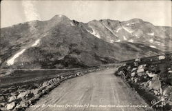 On the Crest of Mt. Evans from Road, Summit Lake Postcard