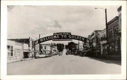 View Looking up Main Street Golden, CO Postcard Postcard