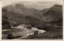 View of Mountain and River, Glen Nevis Fort William, Scotland Postcard Postcard