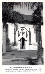 East Side Entrance to the Mission Postcard