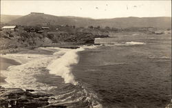 Homes Overlooking Pacific Ocean Laguna Beach, CA Postcard Postcard