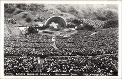 Easter Sunrise Service, Hollywood Bowl California Postcard Postcard