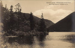 Echo Lake - White Mountains Postcard